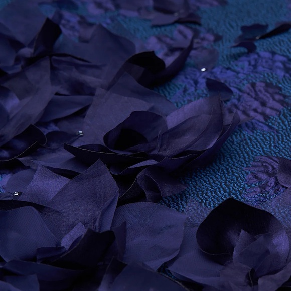 THEIA CHARLIE PETAL Navy Floral Dress - Picture 5 of 8